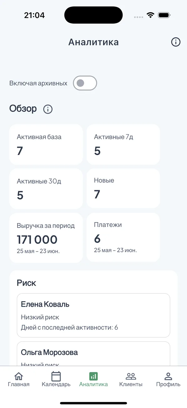 Аналитика которая удерживает клиентов